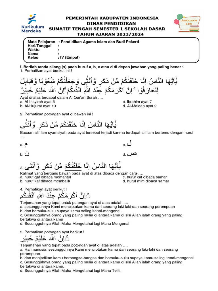 3 Rahasia Jawaban Soal Agama Islam Kelas 3 Semester 2 yang Ternyata Sederhana