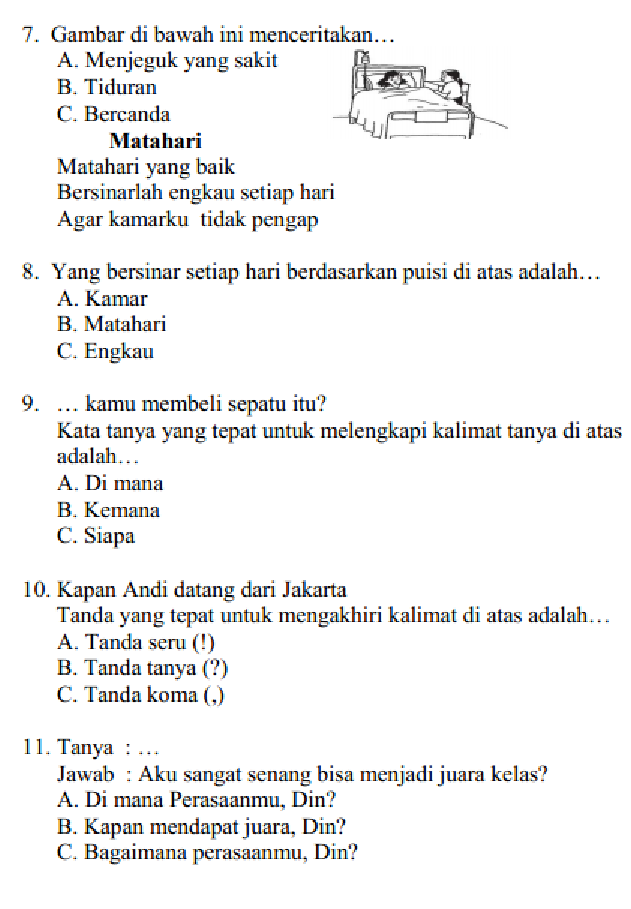 3 Soal Ujian Kelas 8 Semester 1 Bahasa Indonesia yang Mengejutkan, Wajib Tahu!