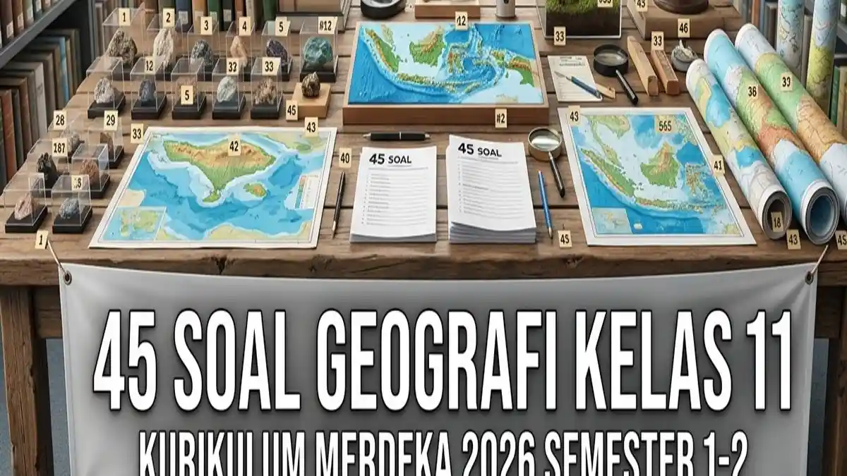 45 Soal Geografi Kelas 11 Kurikulum Merdeka 2026 Semester 1-2