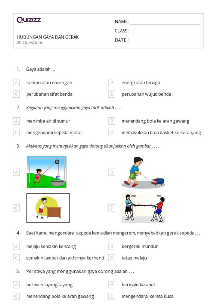 5 Contoh Soal Gerak Benda Kelas 3 SD yang Ternyata Sering Muncul di Ujian