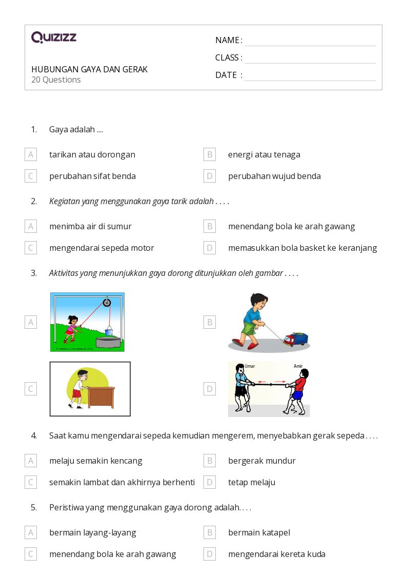 5 Contoh Soal Gerak Benda Kelas 3 SD yang Ternyata Sering Muncul di Ujian