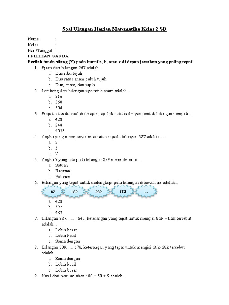 5 Fakta Mengejutkan Bank Soal Ulangan Harian SD Kelas 1 Semester 2 yang Selama Ini Jarang Diketahui 5 Fakta Mengejutkan Bank Soal Ulangan Harian SD Kelas 1 Semester 2 yang Selama Ini Jarang Diketahui