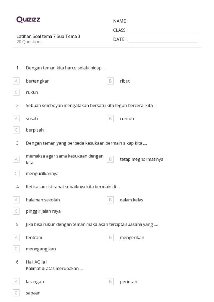 5 Fakta Mengejutkan Soal Tema 7 Kelas 3 SD yang Wajib Diketahui Orang Tua
