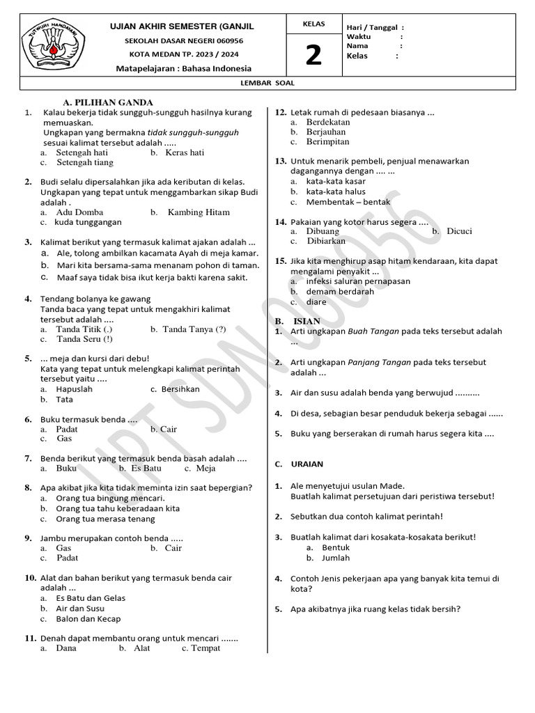5 Soal Bahasa Indonesia Tema 6 Kelas 3 Ternyata Bisa Bikin Kamu Move On dari Masa Lalu