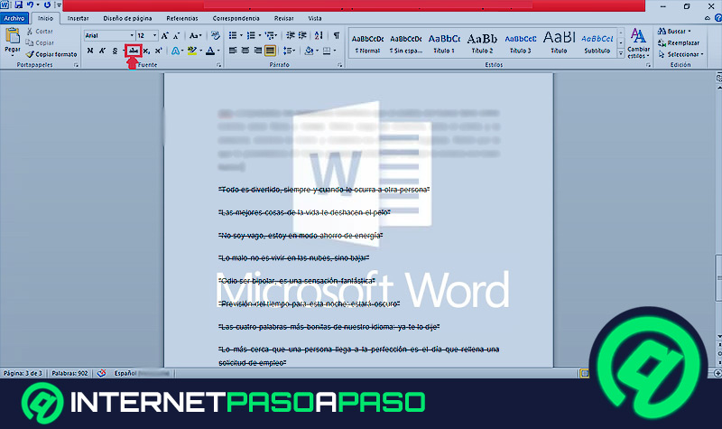 Cara Memberi Garis Tengah pada Kata di Microsoft Word Panduan Langkah