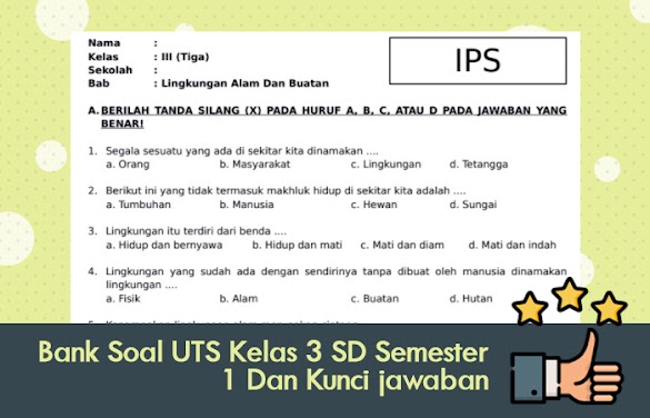 7 Bank Soal UKK SD Kelas 1 2014 yang Wajib Dipelajari Sebelum Ujian 7 Bank Soal UKK SD Kelas 1 2014 yang Wajib Dipelajari Sebelum Ujian