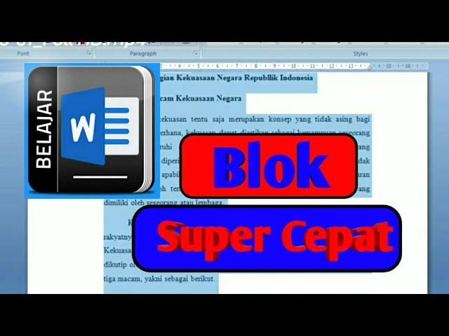 7 Cara Ngeblok Semua di Word yang Wajib Kamu Tahu di 2026, Nomor 5 Paling Cepat