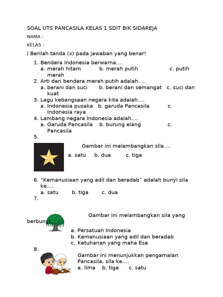 7 Latihan Bank Soal UKK PAS Kelas 1 Semester 2 Ternyata Banyak yang Salah Jawab 7 Latihan Bank Soal UKK PAS Kelas 1 Semester 2 Ternyata Banyak yang Salah Jawab