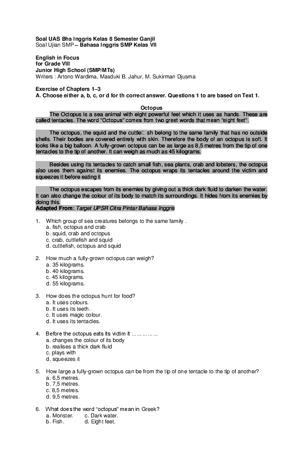 7 Rahasia Menguasai Soal Essay Bahasa Inggris Kelas 7 Semester 1 yang Jarang Diketahui