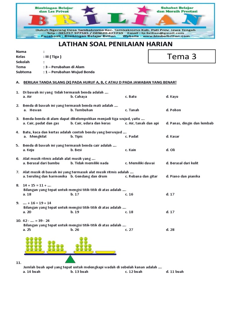 7 Soal Perubahan Wujud Benda Kelas 3 yang Mengejutkan, Bedakan Fisika dan Kimia Sekarang!