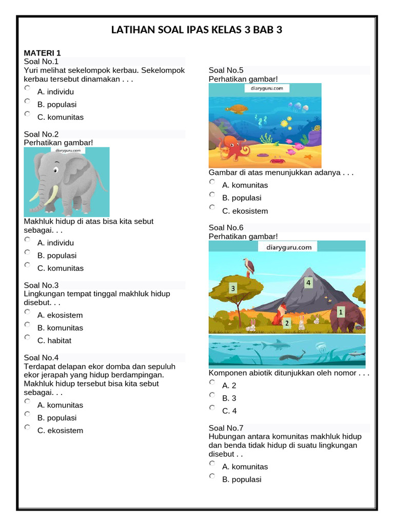 7 Tips Ampuh Menyelesaikan Soal IPA Kelas 3 SD Semester 2 yang Jarang Diketahui