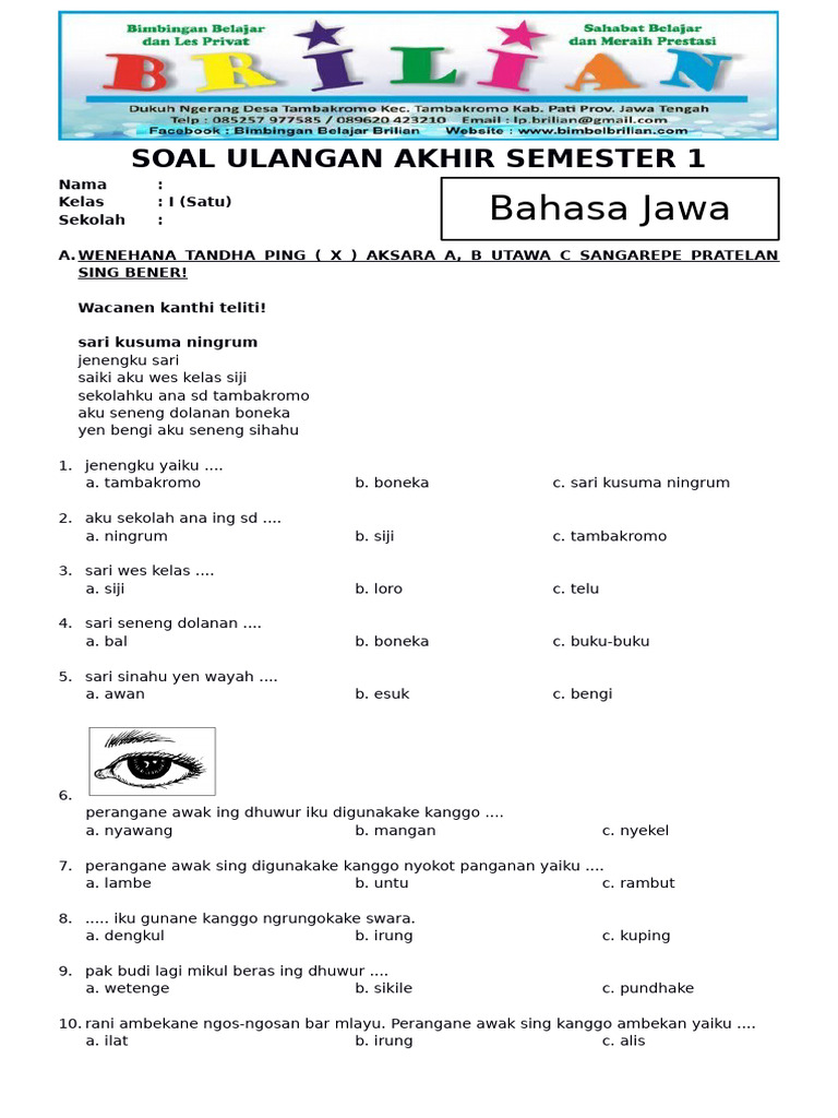 Mempersiapkan Generasi Unggul Panduan Mengunduh Soal UKK Kelas 1 SD