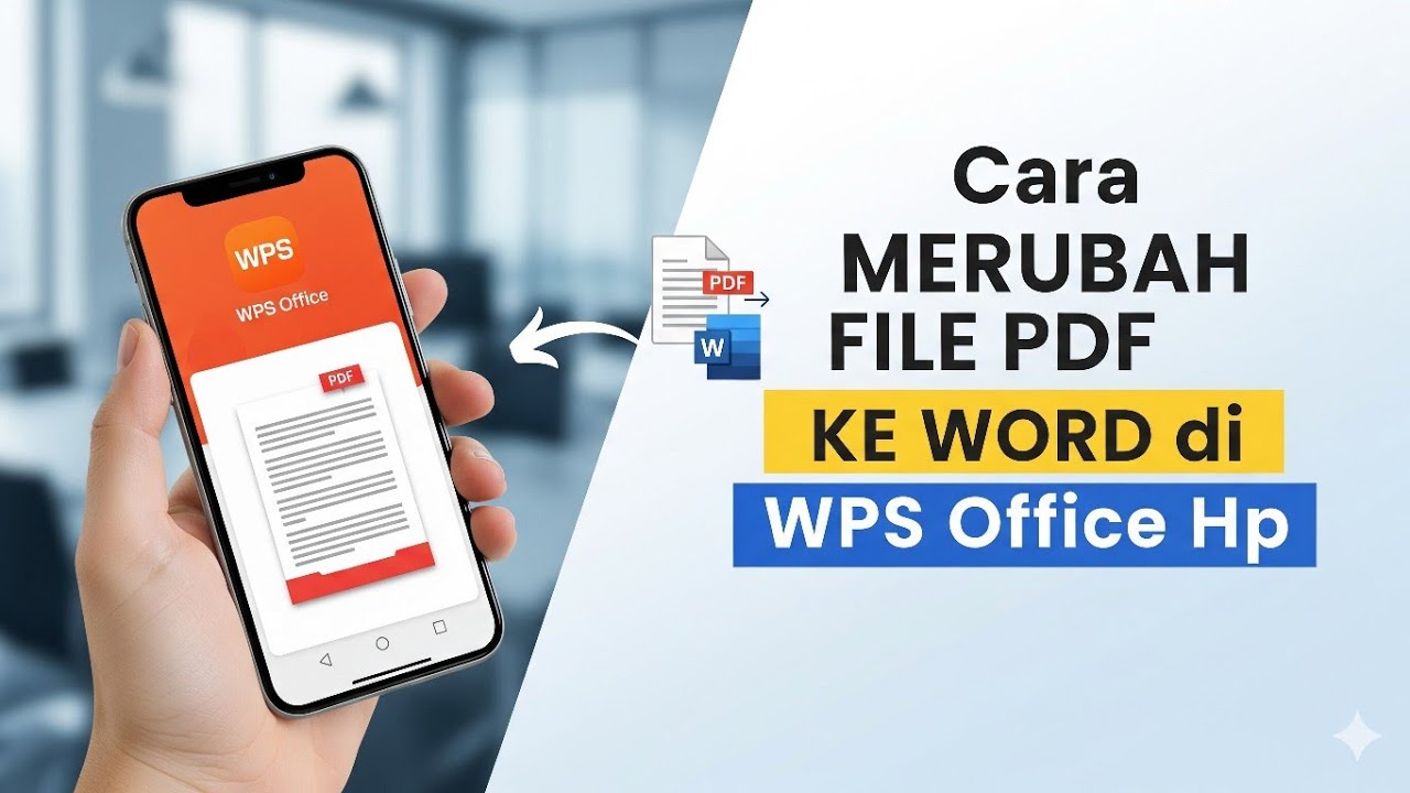 Cara Merubah File PDF Ke Word di WPS Office - YouTube