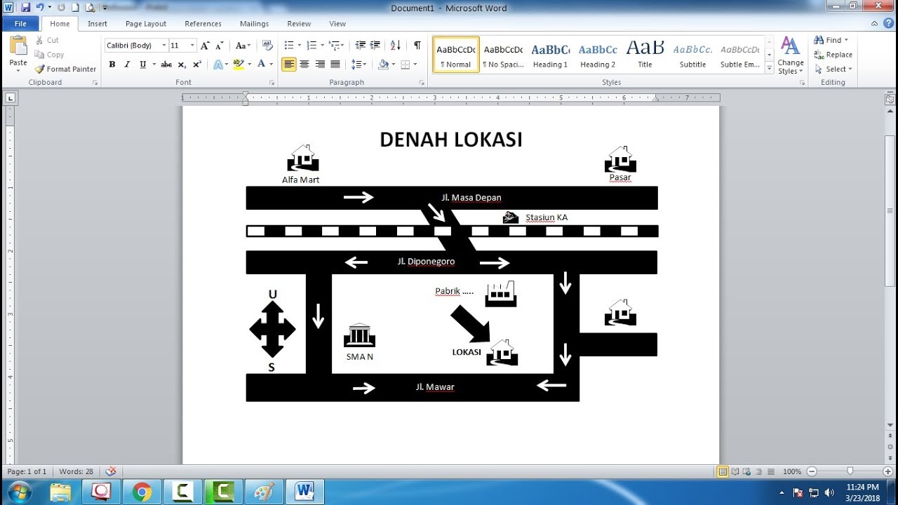 Cara Membuat Dena Lokasi di Word yang Rapi dan Profesional, Ternyata Semudah Ini Tanpa Ribet