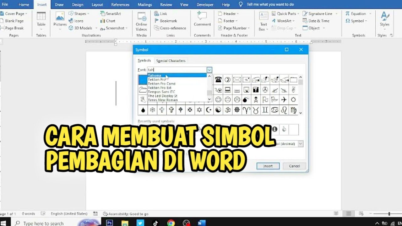 Cara Membuat Tanda Pembagian di Word dengan Mudah dan Cepat untuk Pemula