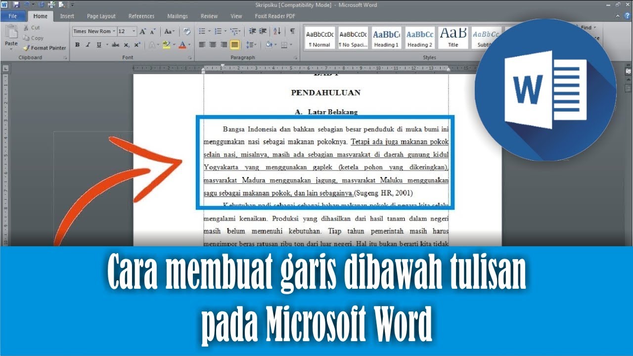 Cara Menggaris Tulisan di Word yang Benar Ternyata Semudah Ini, Wajib Tahu Sebelum Terlambat