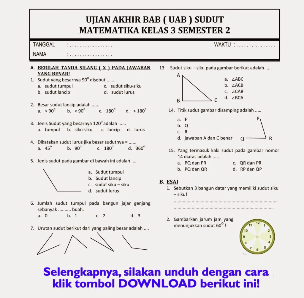 Rahasia Latihan Soal Kelas 3 Semester 2 STS 2026, Kunci Jawaban Terungkap! Rahasia Latihan Soal Kelas 3 Semester 2 STS 2026, Kunci Jawaban Terungkap!