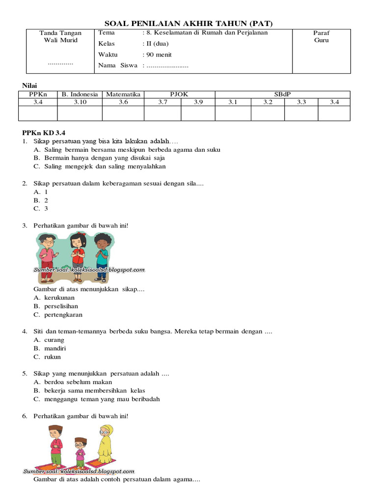 Rahasia Nilai Sempurna dengan Latihan Soal UAS Tema 8 Kelas 2 yang Wajib Dicoba