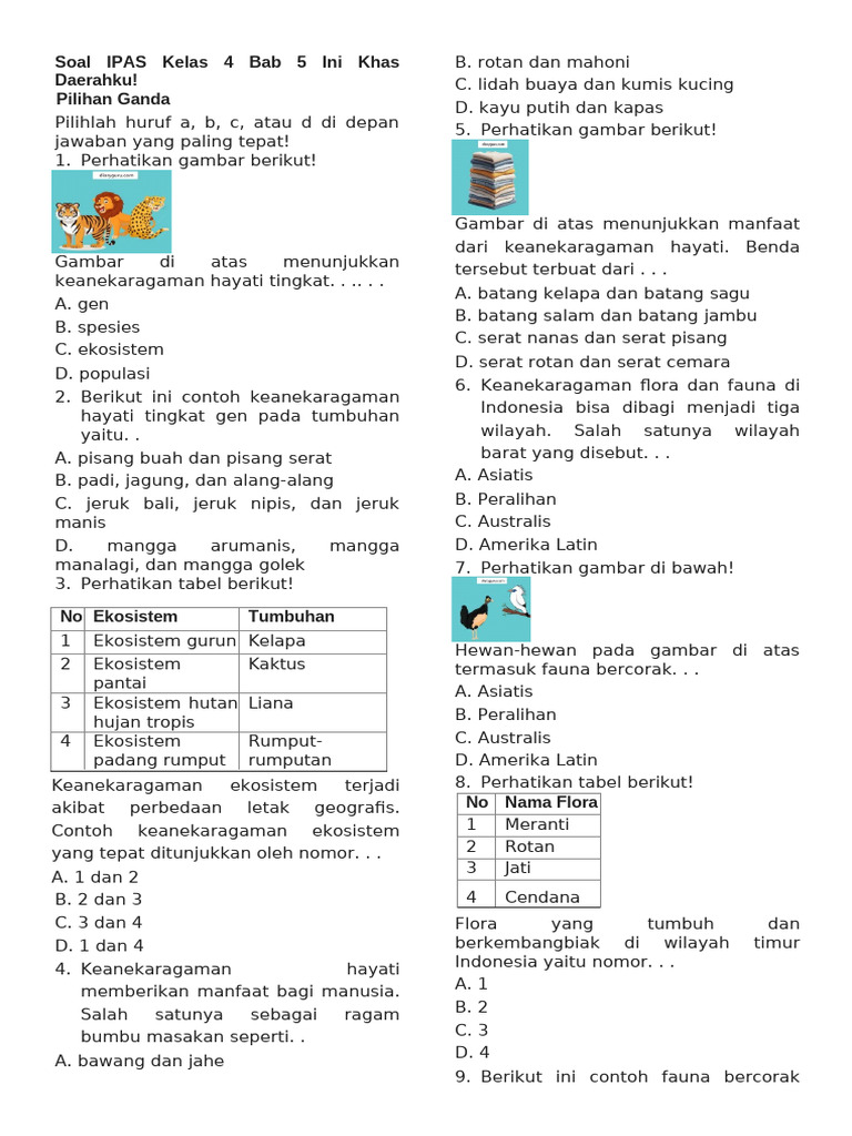 Rahasia Skor Sempurna Kerjakan Soal PTS IPA Kelas 4 Tema 6 yang Wajib Kamu Tahu
