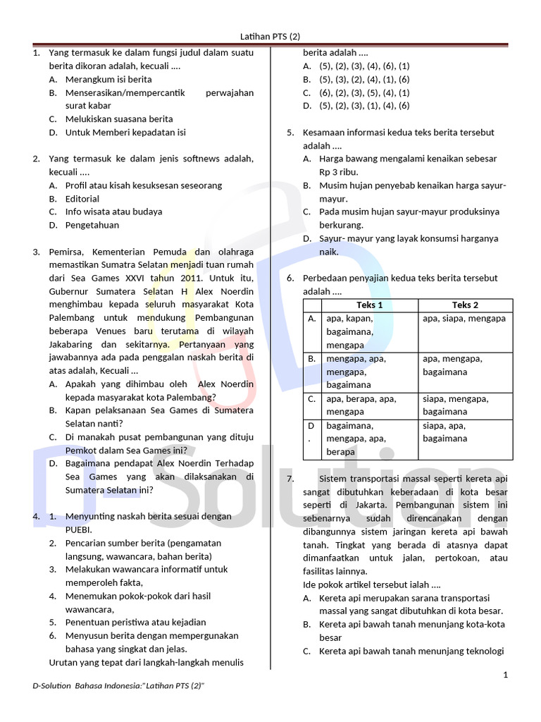 Rahasia Sukses Kuasai Materi Bahasa Indonesia serta Soal Kelas 8 Semester 1 Terbaru