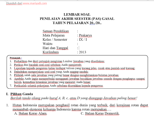 Terbukti 5 Cara Menguasai soal prakarya kelas 9 semester 1 dan kunci jawaban Sebelum Ujian Terbukti 5 Cara Menguasai soal prakarya kelas 9 semester 1 dan kunci jawaban Sebelum Ujian