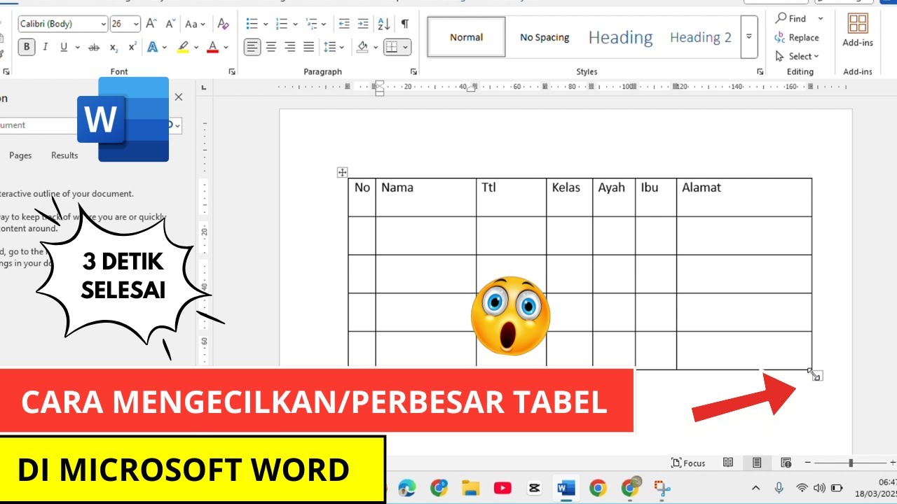 Ternyata 5 Rahasia Cara Memperbesar Tabel di Word yang Belum Kamu Tahu