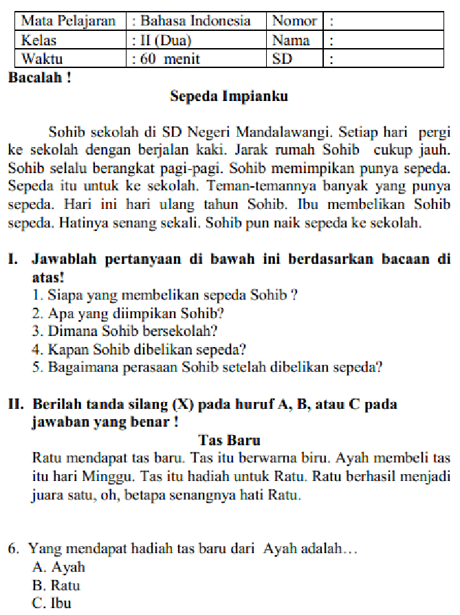 Wajib Tahu! Soal PTS Kelas 7 Semester 1 Bahasa Indonesia Sering Pakai Surat Magang